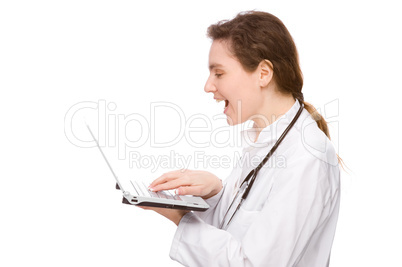 Doctor with notebook