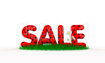 Sale on a grass