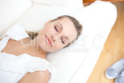 Portrait of a beautiful woman relaxing