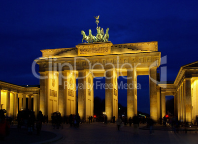 Berlin Brandenburger Tor Nacht - Berlin Brandenburg Gate night 02