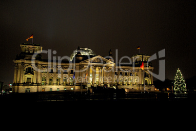 Berlin Reichstag Weihnachten - Berlin Reichstag building christmas 01