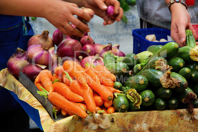 Gemüsemarkt - market stall for vegetable 02