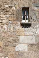 Fortified Wall With Trellised Window