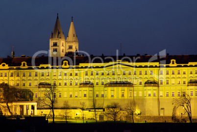 Prag Dom Nacht - Prague cathedral night 02