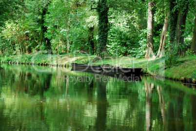 spreewald boat and canal