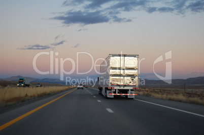 truck on highway