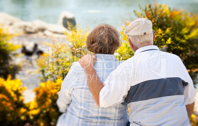 Happy Senior Couple in The Park