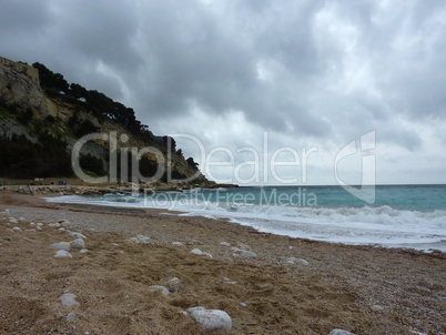 Beach at Cassis, France
