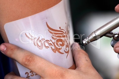 air brush tatoo