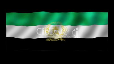 Afghanistan - waving flag with alpha matte