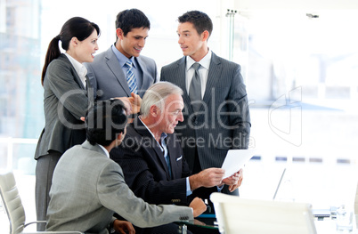 Multi-ethnic business team in a meeting