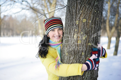 Girl and tree