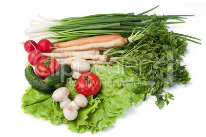 Tableau of vegetables