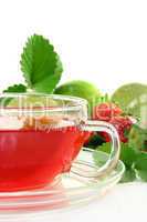 Erdbeer-Limetten-Tee