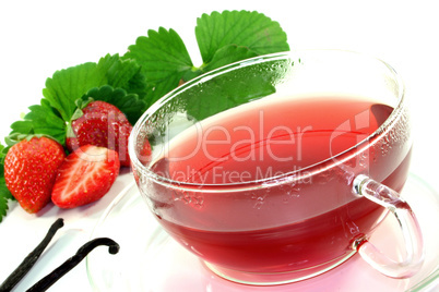 Erdbeer-Vanillie-Tee