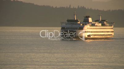 Ferry at Sunset, Seattle, Washington