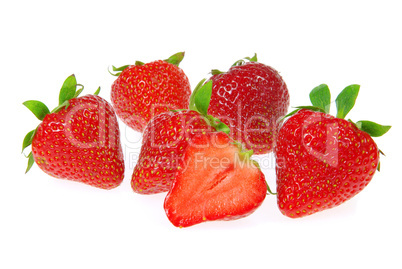 Erdbeere freigestellt - strawberry isolated 17