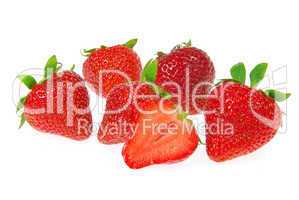 Erdbeere freigestellt - strawberry isolated 17