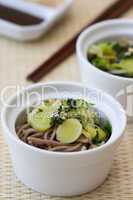 Japanischer Spinat Lauch Salat - Japanese Spinach Leek Salad