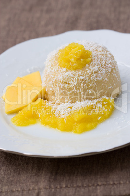 Grießpudding mit Mango - Mango Semolina  Pudding