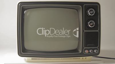 old black and white tv