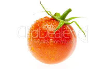 juicy tomato isolated on white