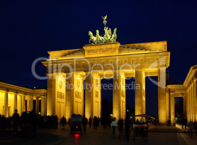 Berlin Brandenburger Tor Nacht - Berlin Brandenburg Gate night 10