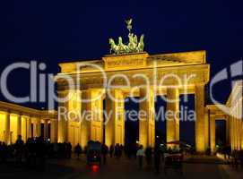 Berlin Brandenburger Tor Nacht - Berlin Brandenburg Gate night 10