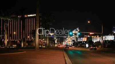 Las Vegas strip traffic away night P HD 6840