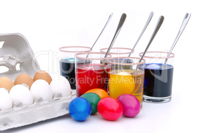 Ostereier färben - easter eggs colour 07