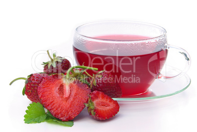 Tee Erdbeere - strawberry tea 02