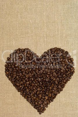 coffee heart from grains