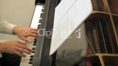 Man playing piano (series)