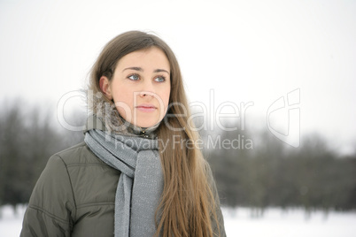 Woman in Snow