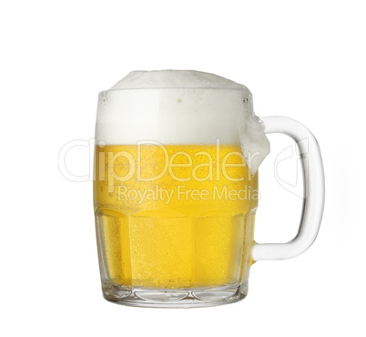 bubbly Beer Mug isolated on white background