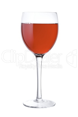 Small Red Wine Glass isolated