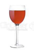 Small Red Wine Glass isolated