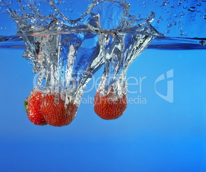 three Strawberry Splash