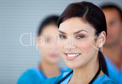 Portrait of a charismatic female doctor looking at the camera