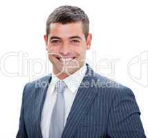 Portrait of a happy latin businessman