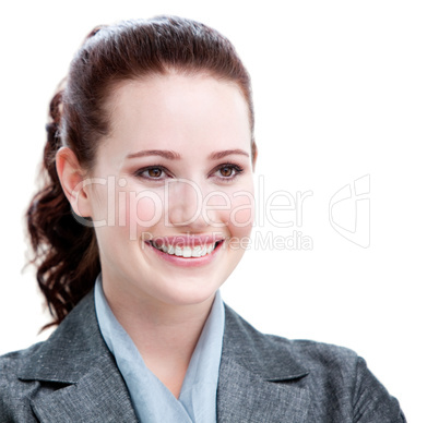 Portrait of a smiling young businesswoman