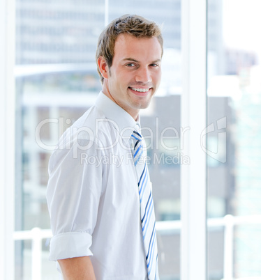 Portrait of an attractive businessman standing