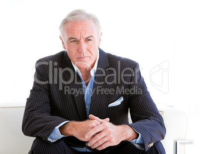 Portrait of a serious senior businessman