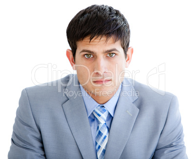 Portrait of a serious young businessman