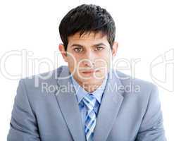 Portrait of a serious young businessman