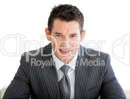 Portrait of a smiling confident businessman