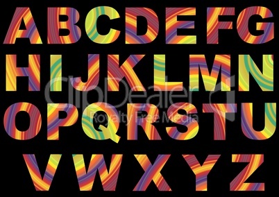 Striped Alphabet