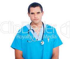 Portrait of confident male doctor