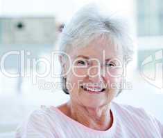 Portrait of a senior woman in a hospital