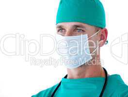 Portrait of a charismatic male surgeon